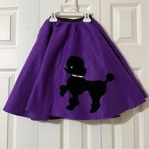 Decades Poodle Skirt and scarf bundle, size 6-8
